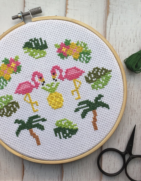 WS Tropical Counted Cross Stitch DIY KIT Intermediate