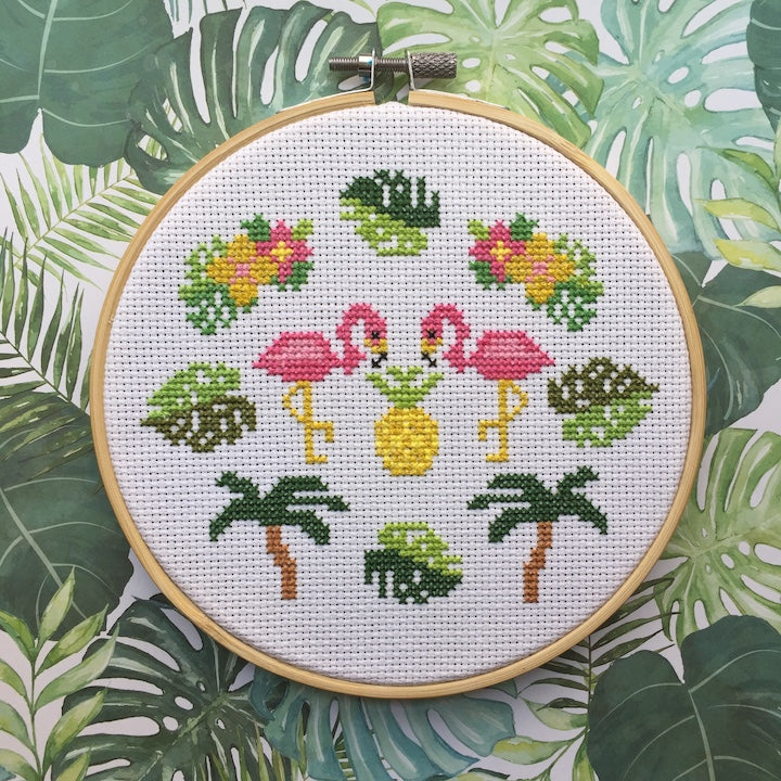 WS Tropical Counted Cross Stitch DIY KIT Intermediate