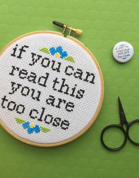 Subversive modern cross stitch pattern