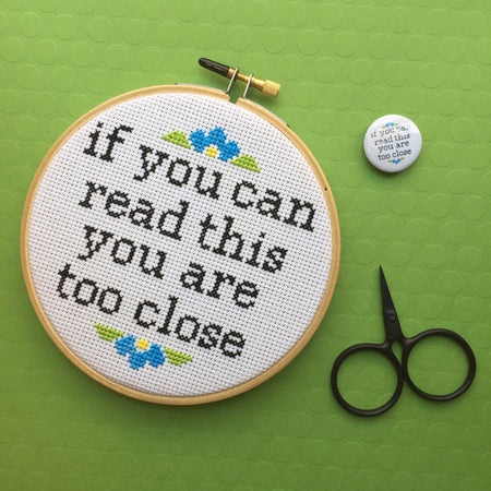Subversive modern cross stitch pattern