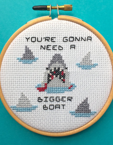 Jaws Counted Cross Stitch PATTERN DOWNLOAD