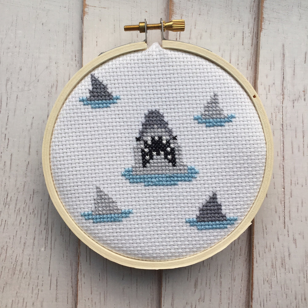 Shark Counted Cross Stitch PATTERN DOWNLOAD