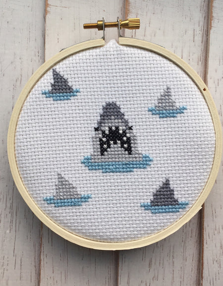 PATTERN WS Shark Counted Cross Stitch