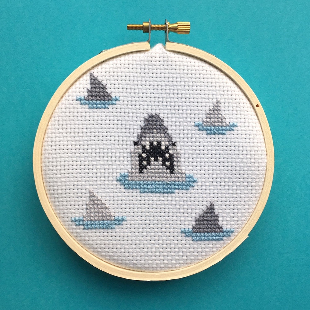 Shark Counted Cross Stitch PATTERN DOWNLOAD