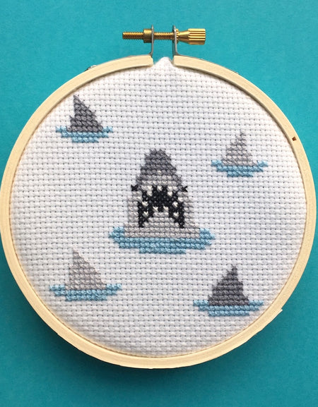 PATTERN WS Shark Counted Cross Stitch