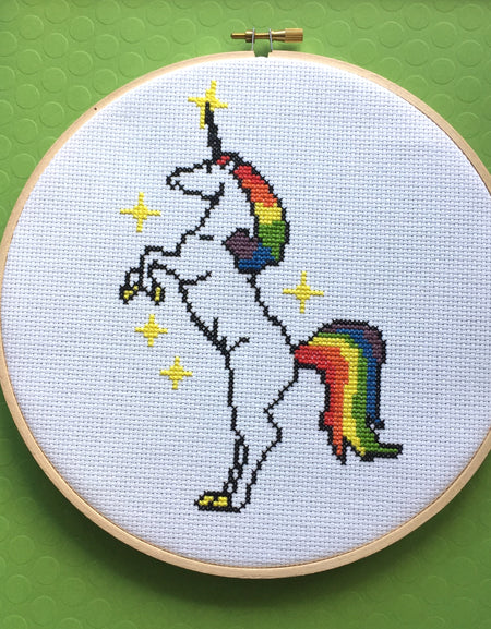 Unicorn Colorful Counted Cross Stitch DIY Kit