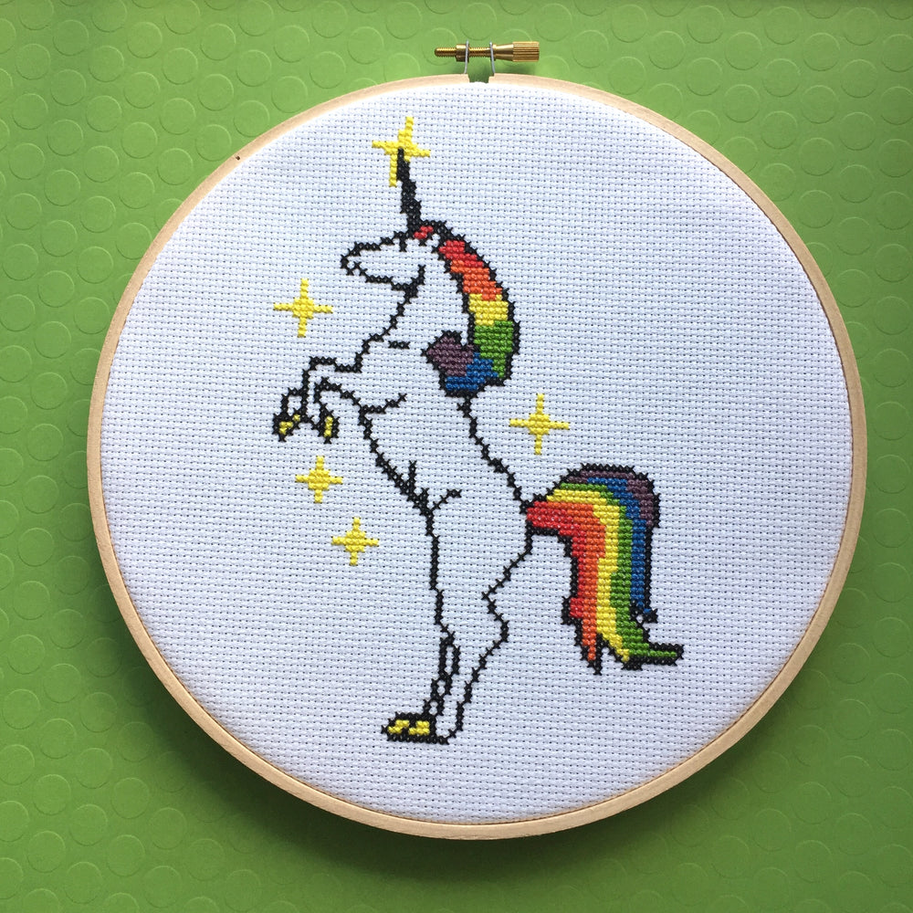 Unicorn Colorful Counted Cross Stitch DIY Kit