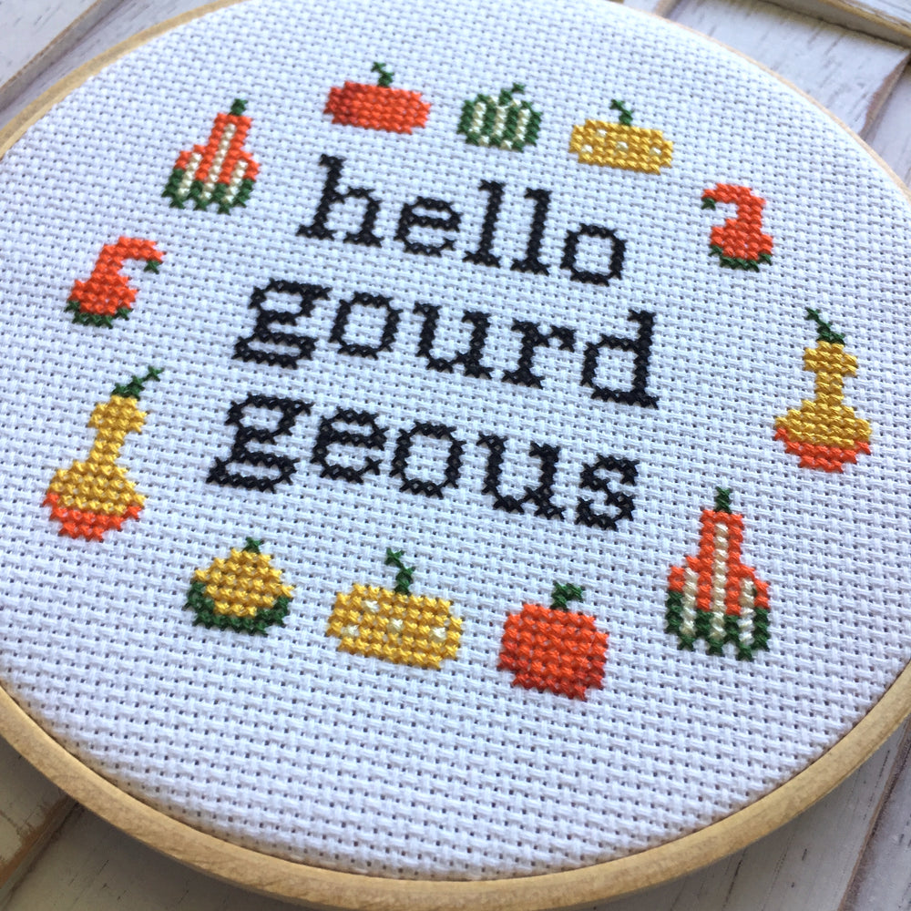 WS Hello Gourdgeous Counted Cross Stitch DIY KIT Intermediate