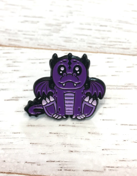 Purple Dragon Soft Enamel Pin 1"