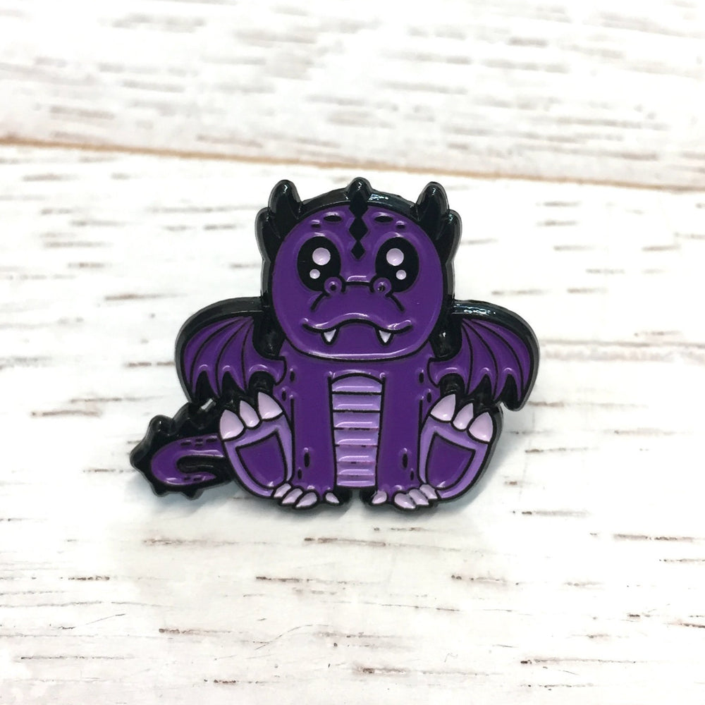 WS Purple Dragon Soft Enamel Pin 1"
