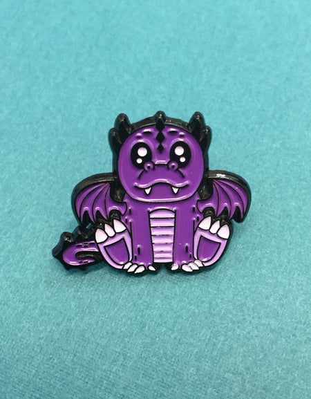 Purple Dragon Soft Enamel Pin 1"