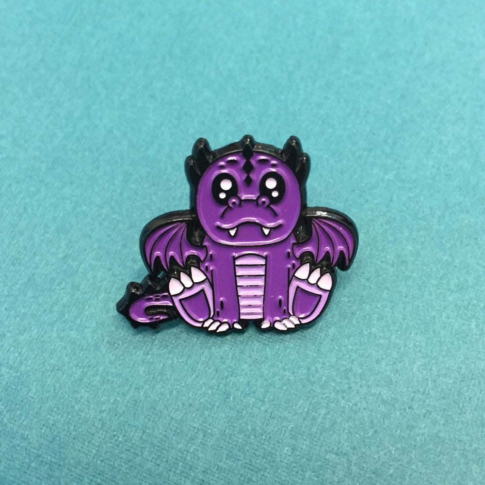 Purple Dragon Soft Enamel Pin 1"
