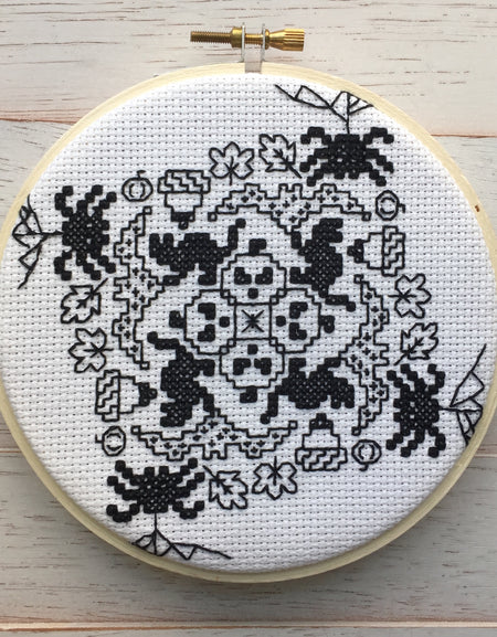 WS Blackwork Halloween Counted Cross Stitch DIY KIT