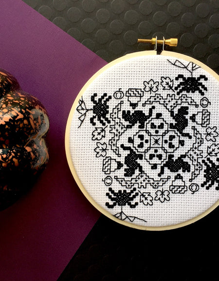 PATTERN WS Blackwork Halloween Counted Cross Stitch
