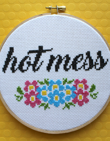 PATTERN WS Hot Mess Counted Cross Stitch