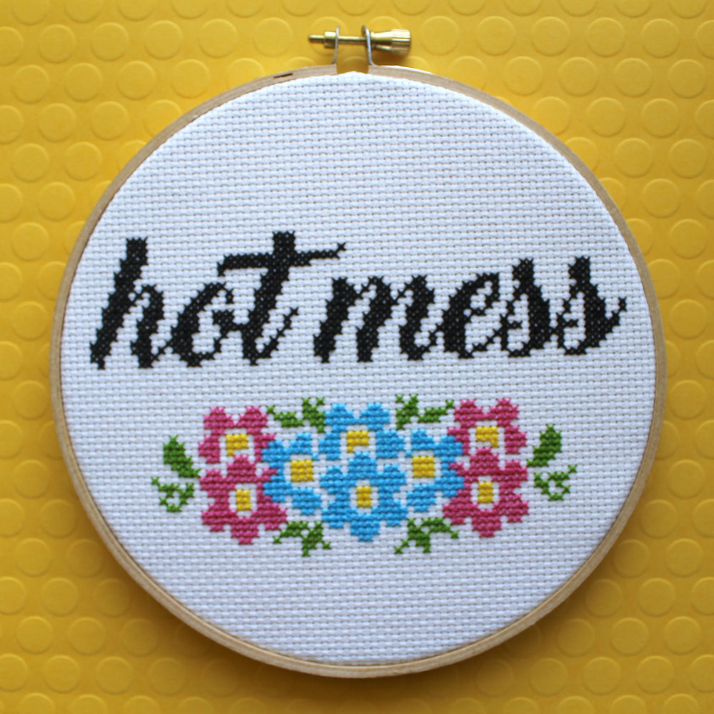 WS Hot Mess Counted Cross Stitch DIY KIT Intermediate