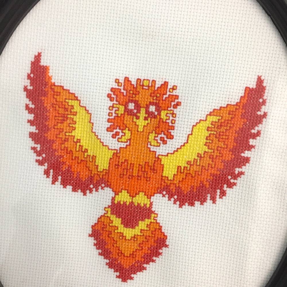 Phoenix Counted Cross Stitch DIY KIT