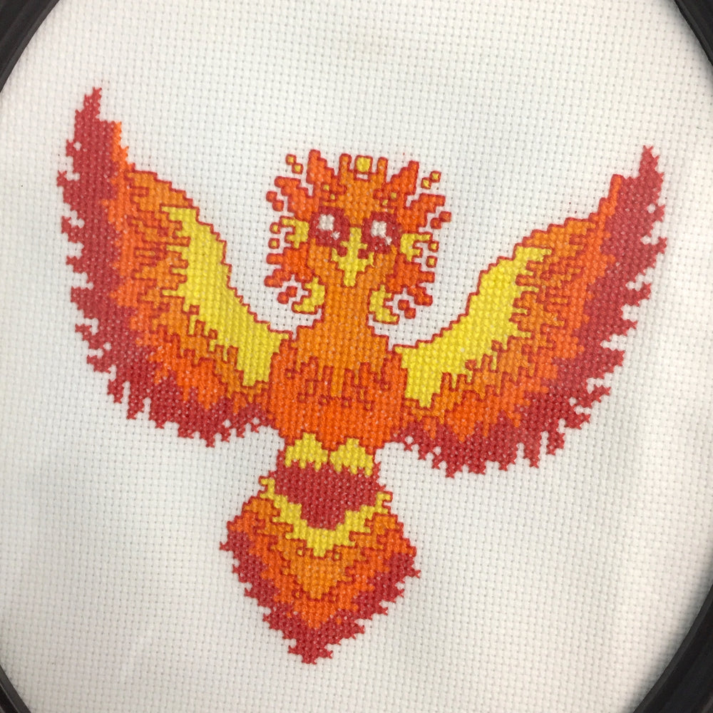 WS Phoenix Counted Cross Stitch DIY KIT