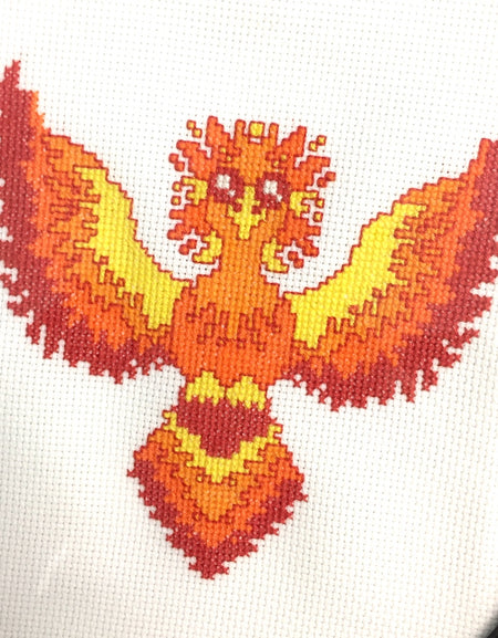 Phoenix Counted Cross Stitch Pattern DIGITAL Download