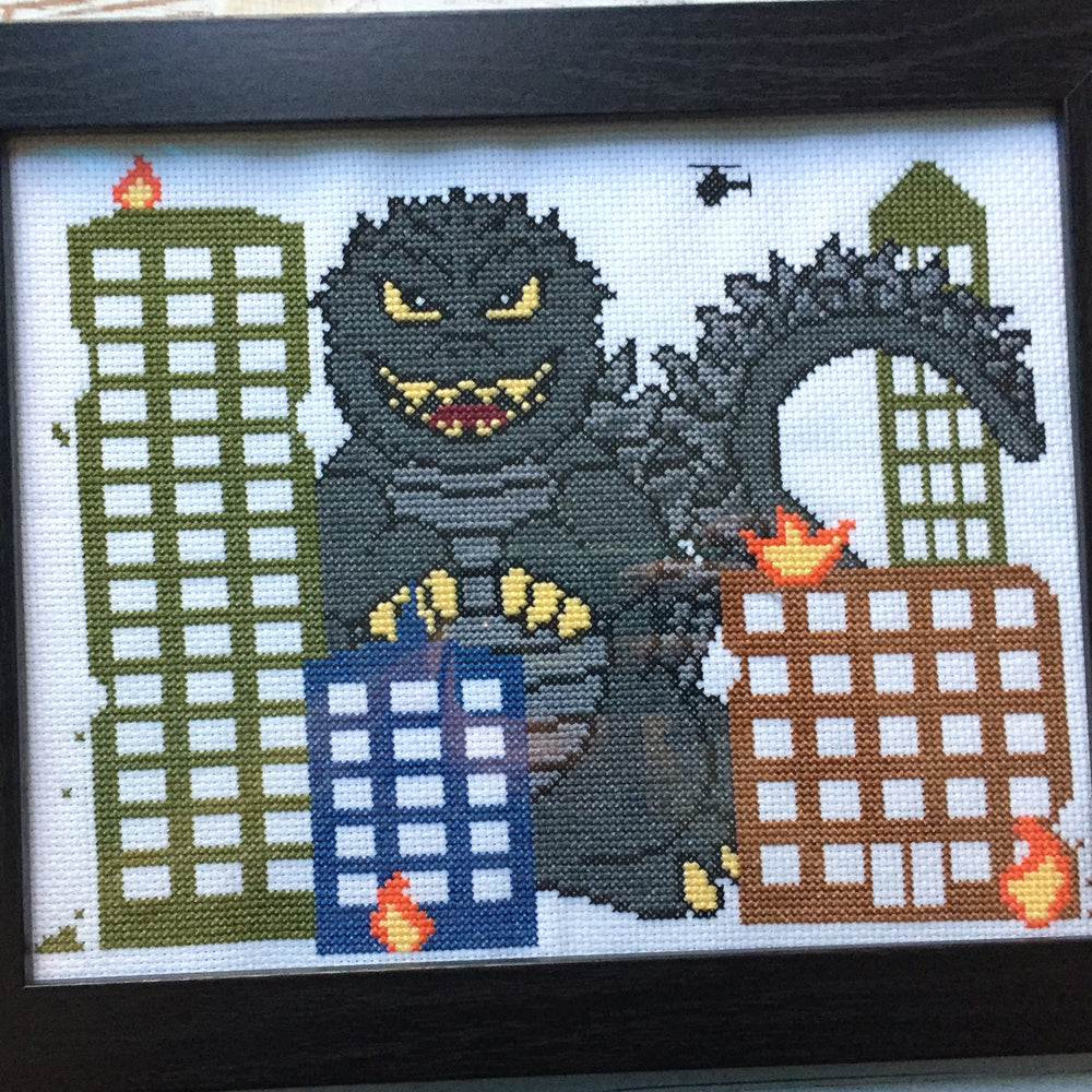 Monster Mayhem Counted Cross Stitch DIY KIT