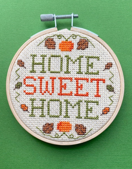 Home Sweet Home Fall Counted Cross Stitch DIY KIT