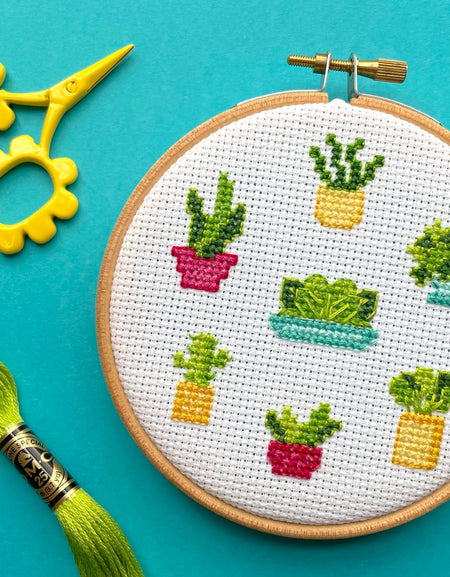 Plant Life Counted Cross Stitch DIY KIT