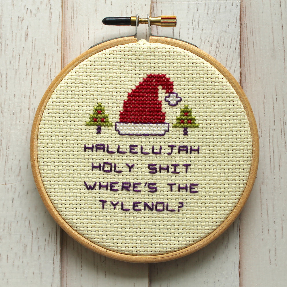 WS Christmas Holiday Counted Cross Stitch DIY Kit Beginner