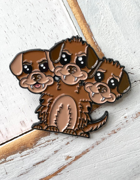 Cerberus Soft Enamel Pin 1.5"