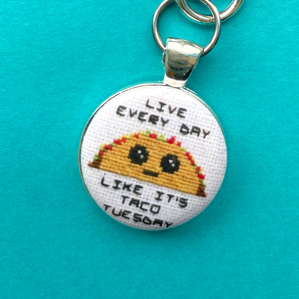 Taco Tuesday Keychain Scissor Fob
