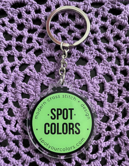 WS Eat Sleep Stitch Repeat Keychain 2"