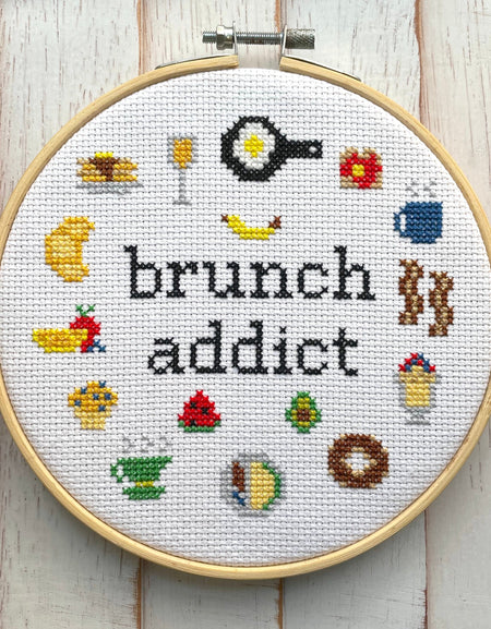 Brunch Addict Counted Cross Stitch Kit