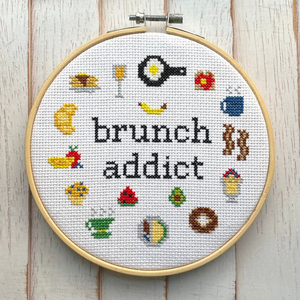 Brunch Addict Counted Cross Stitch Kit