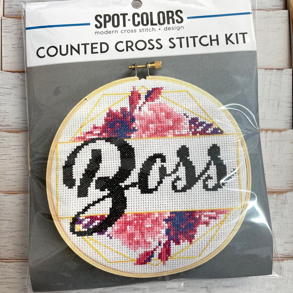 Boss Counted Cross Stitch DIY KIT