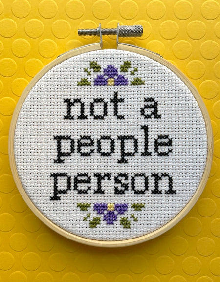 Subversive modern cross stitch pattern