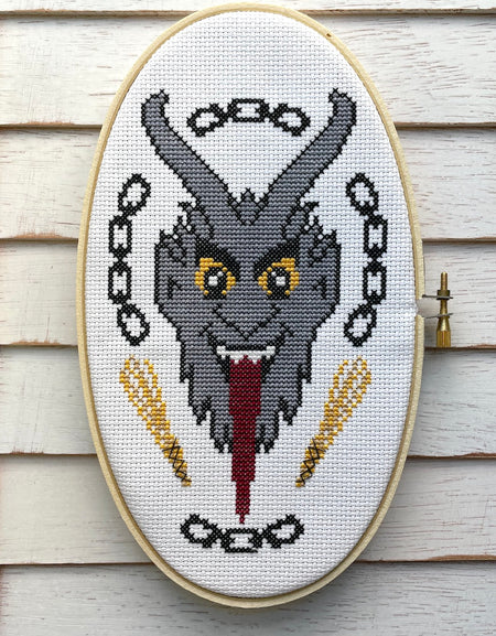 Krampus Counted Cross Stitch DIY KIT