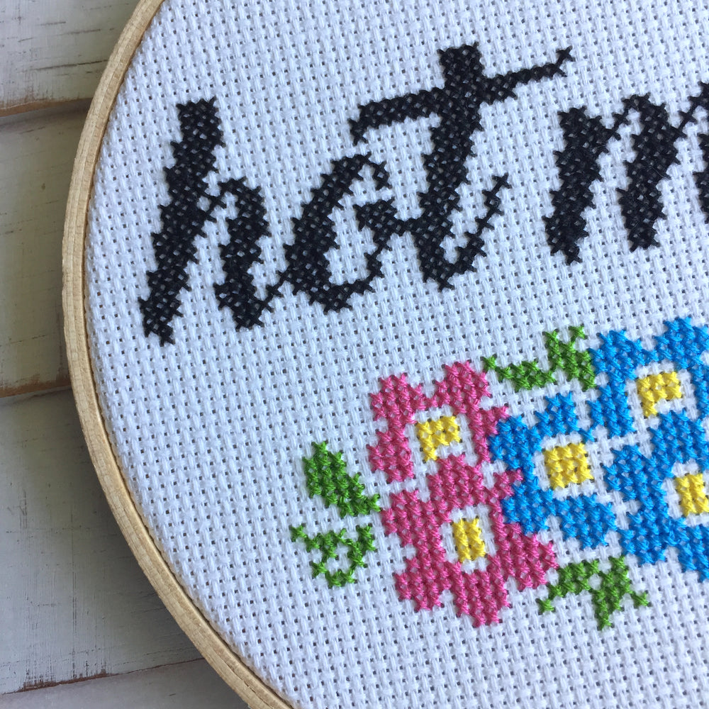 WS Hot Mess Counted Cross Stitch DIY KIT Intermediate