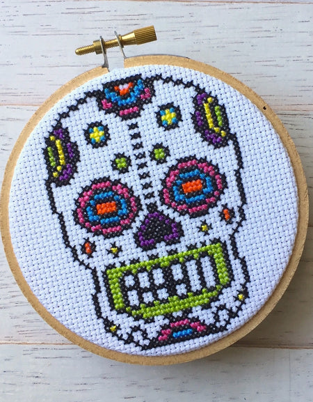 WS Sugar Skull Counted Cross Stitch DIY KIT