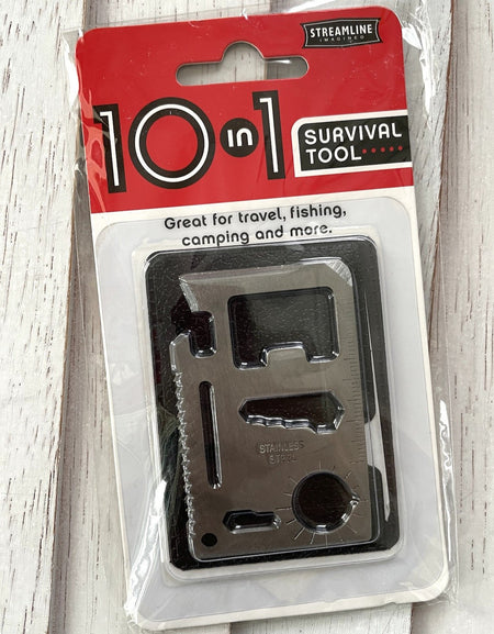 10 in 1 survival tool streamline