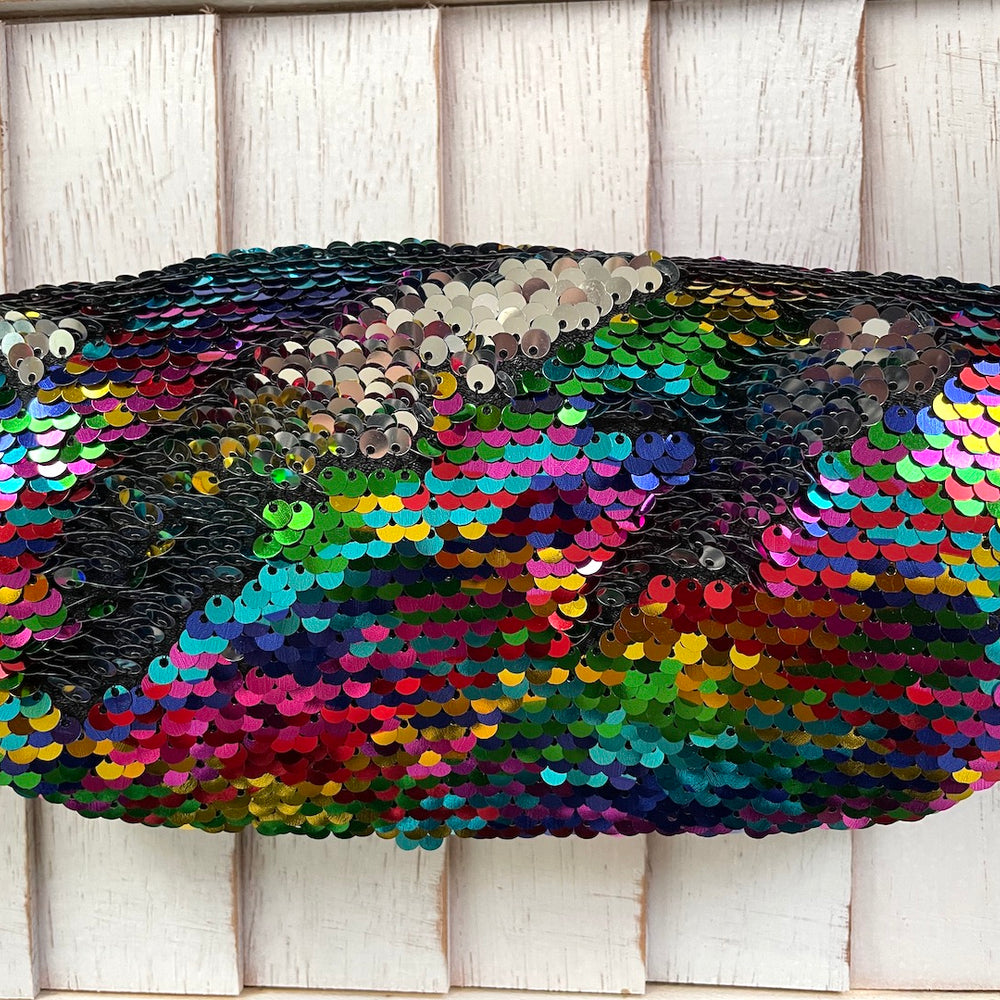 Rainbow Sequin Slim Project Bag Streamlline