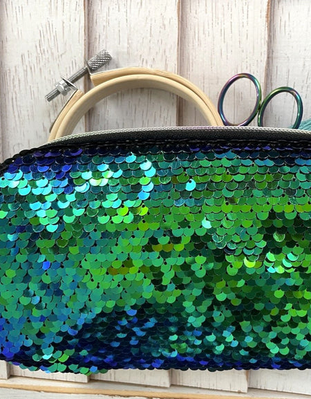 Mermaid Sequin Slim Project Bag streamline