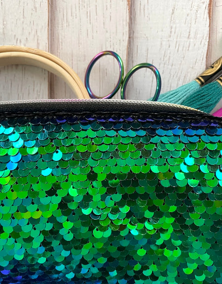Mermaid Sequin Slim Project Bag streamline