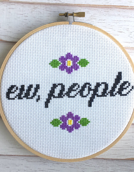 WS Ew, People Counted Cross Stitch DIY KIT Intermediate