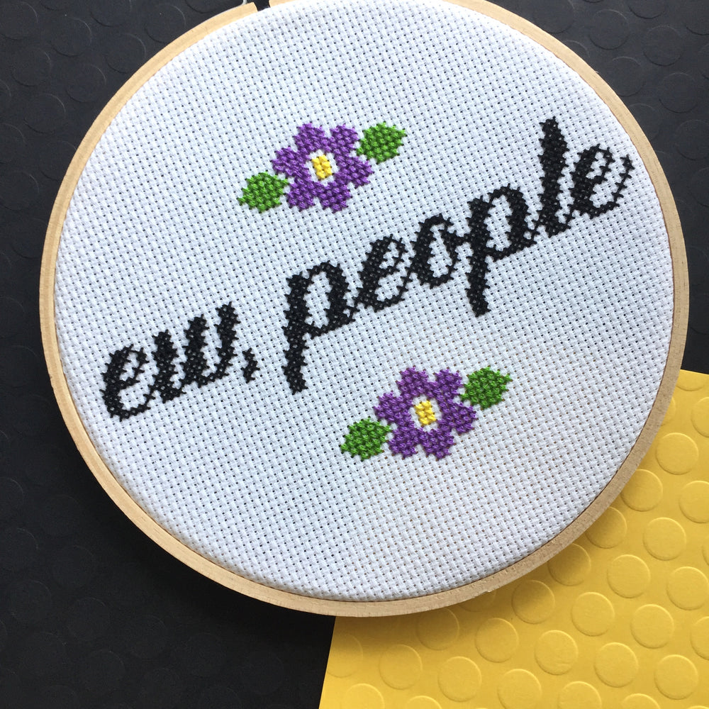 PATTERN WS Ew, People Counted Cross Stitch