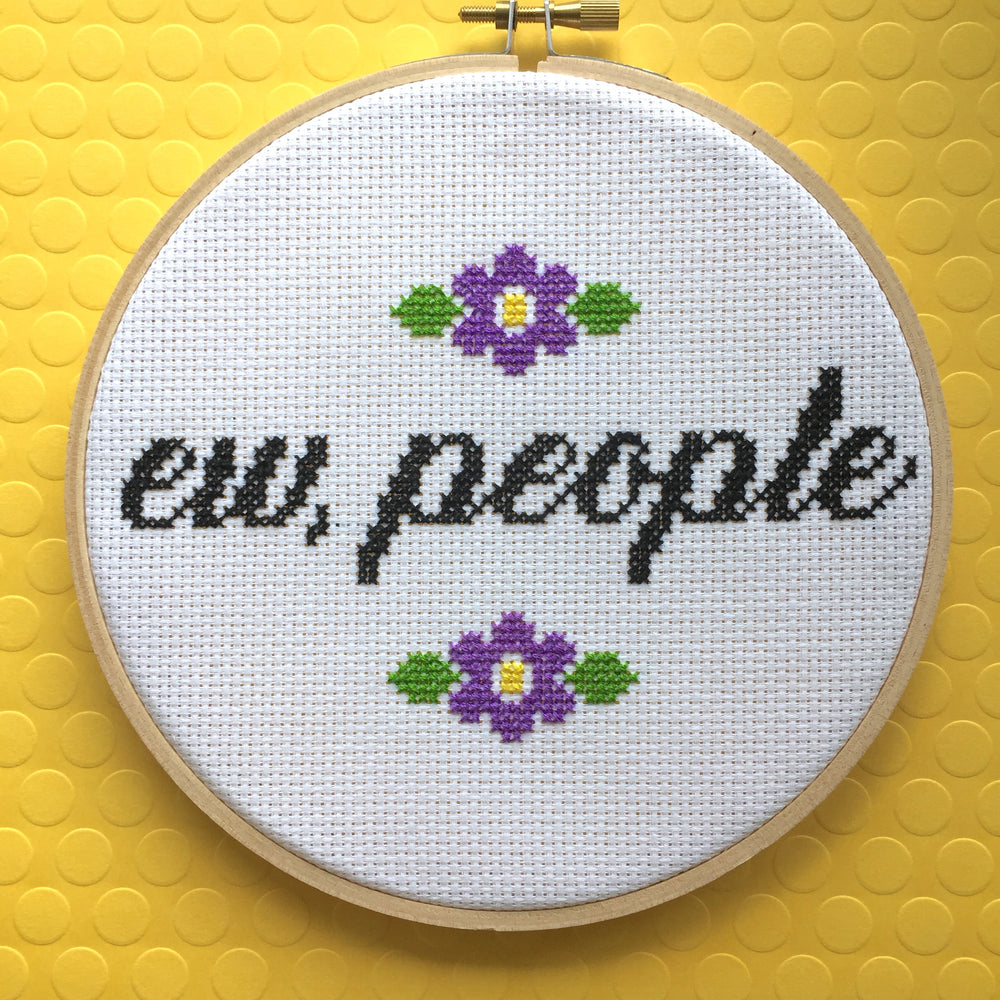 WS Ew, People Counted Cross Stitch DIY KIT Intermediate