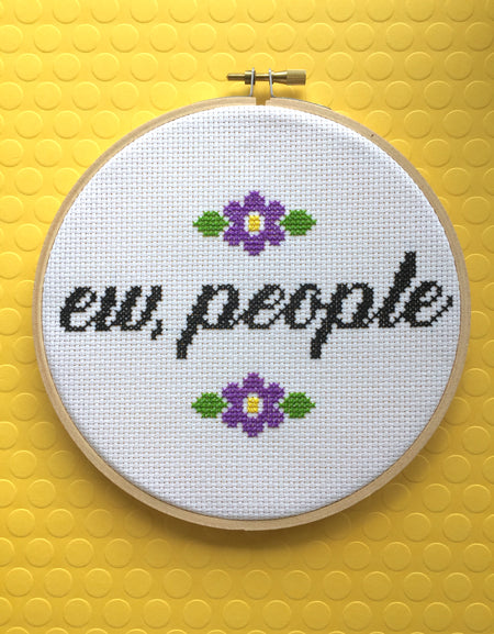 PATTERN WS Ew, People Counted Cross Stitch