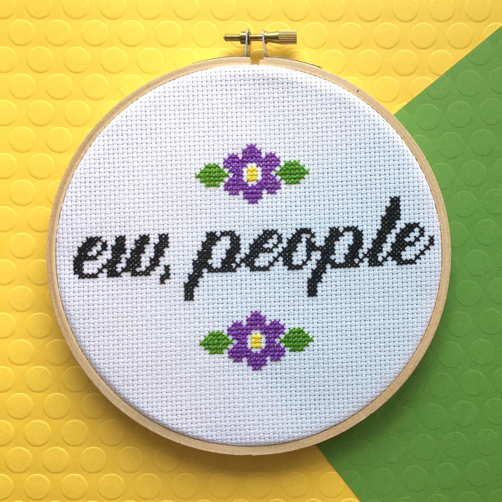 WS Ew, People Counted Cross Stitch DIY KIT Intermediate