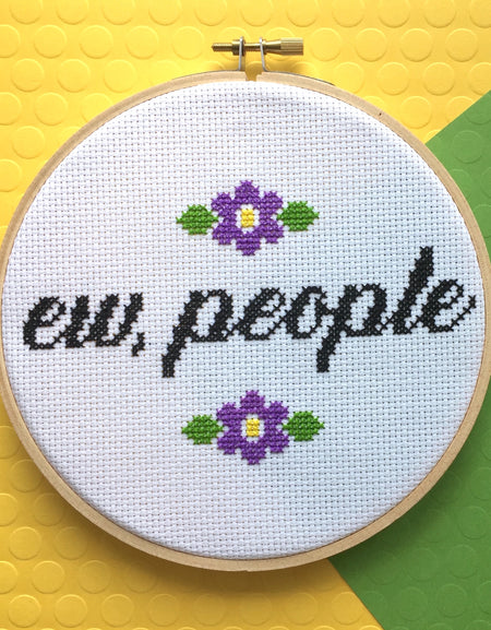 PATTERN WS Ew, People Counted Cross Stitch