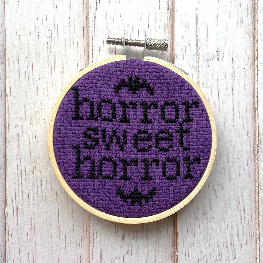 horror halloween cross stitch kit