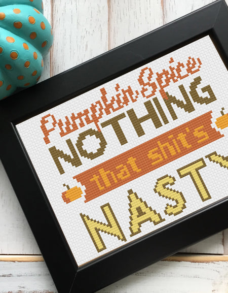 WS Pumpkin Spice Nothing Counted Cross Stitch DIY KIT Intermediate