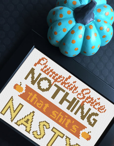 WS Pumpkin Spice Nothing Counted Cross Stitch DIY KIT Intermediate